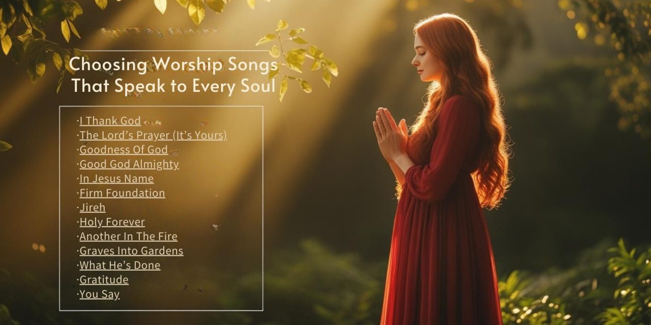 Choosing Worship Songs That Speak to Every Soul